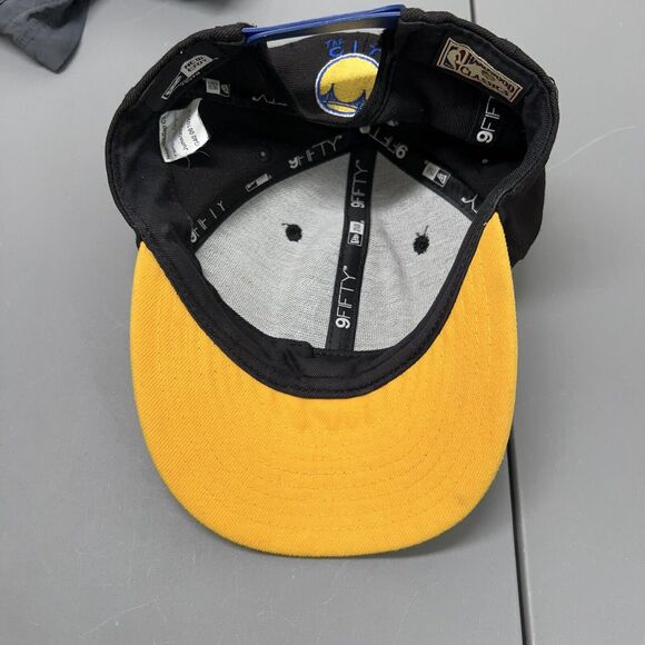 New Era Golden State Warriors Youth 9Fifty Adjustable Hat Cap Boy NBA Basketball - Picture 8 of 11